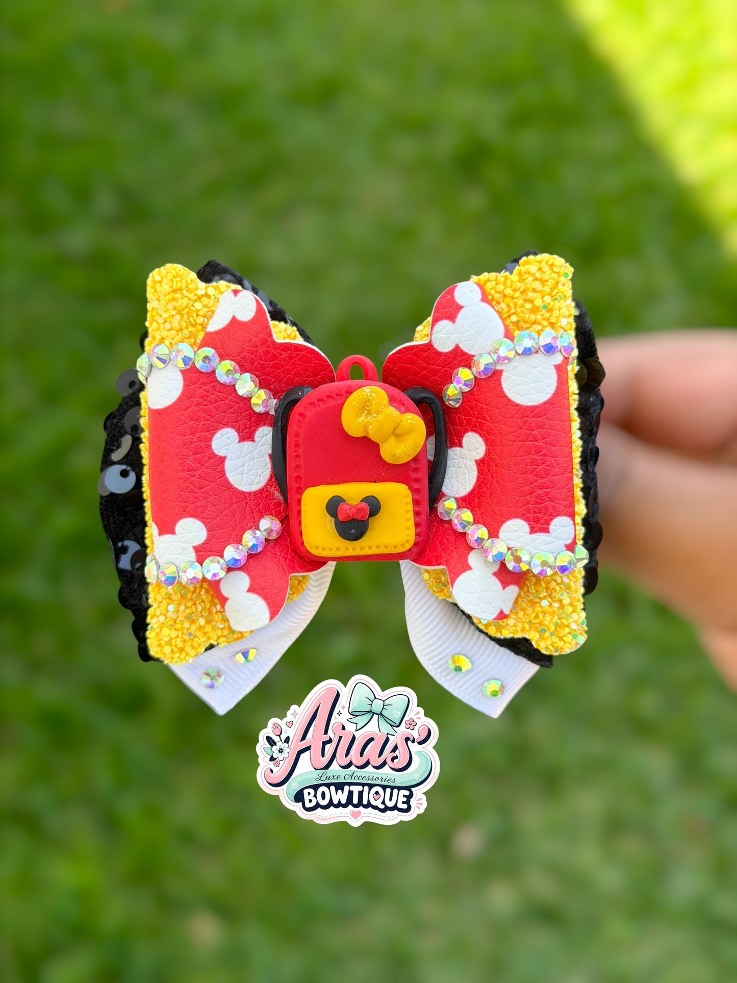 Mouse Backpack Single Luxe Bow