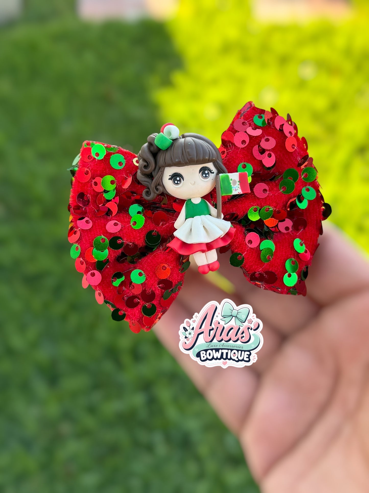 Mexico Flag Bow