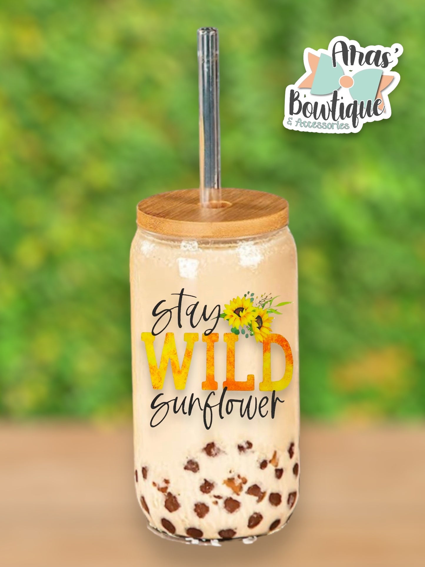 “Stay Wild” Glass Cup