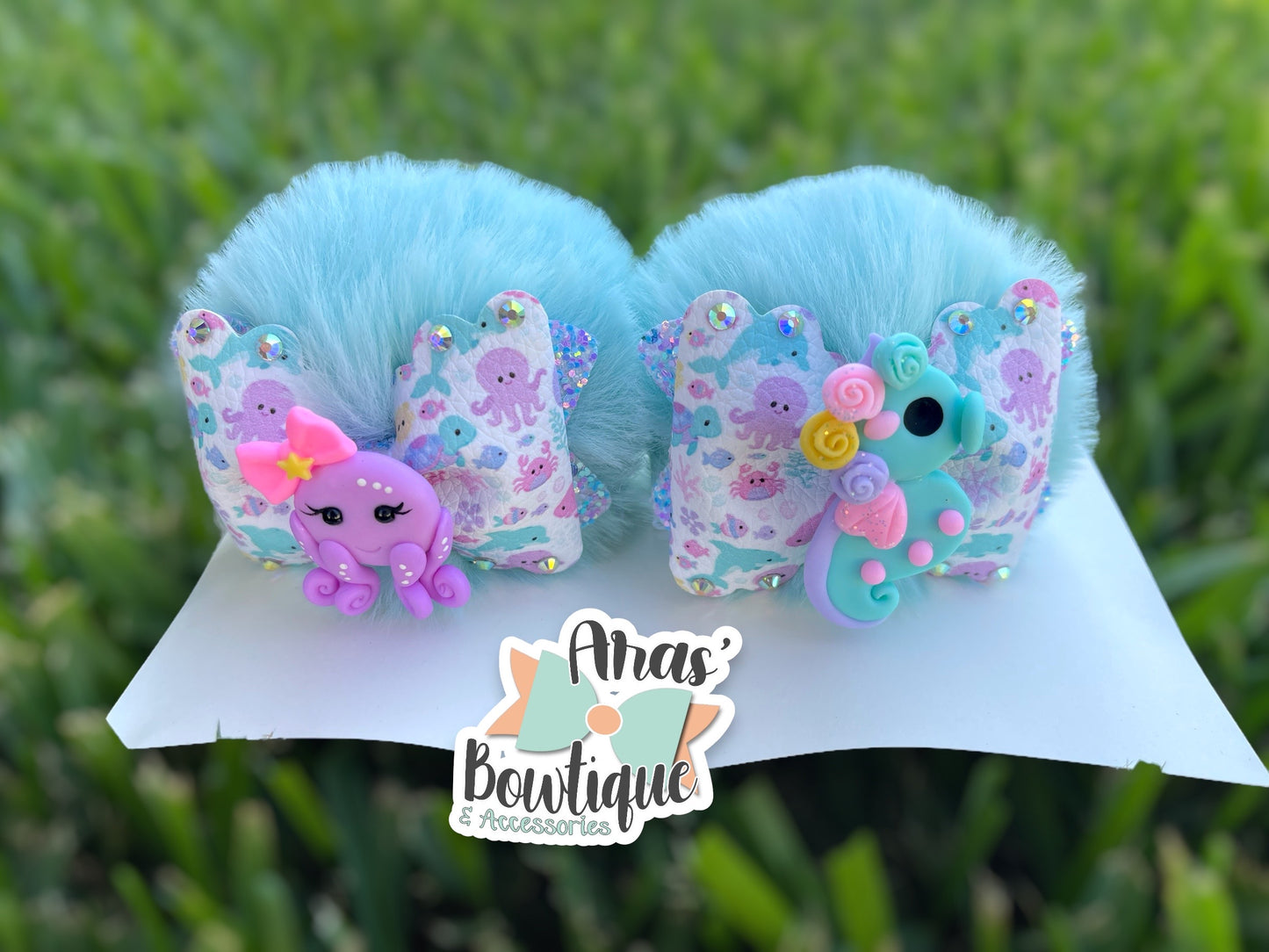Under the Sea Pom Poms (Blue)