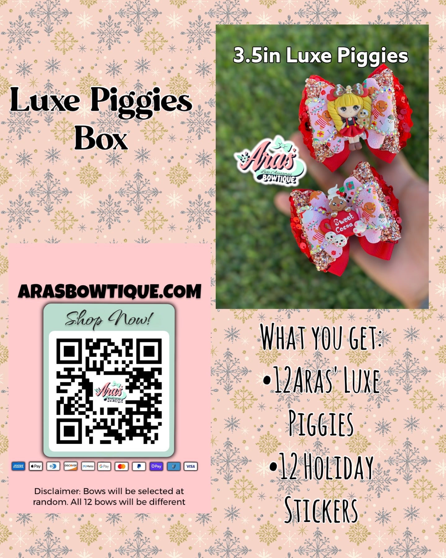 Piggies Advent Bow Calendar