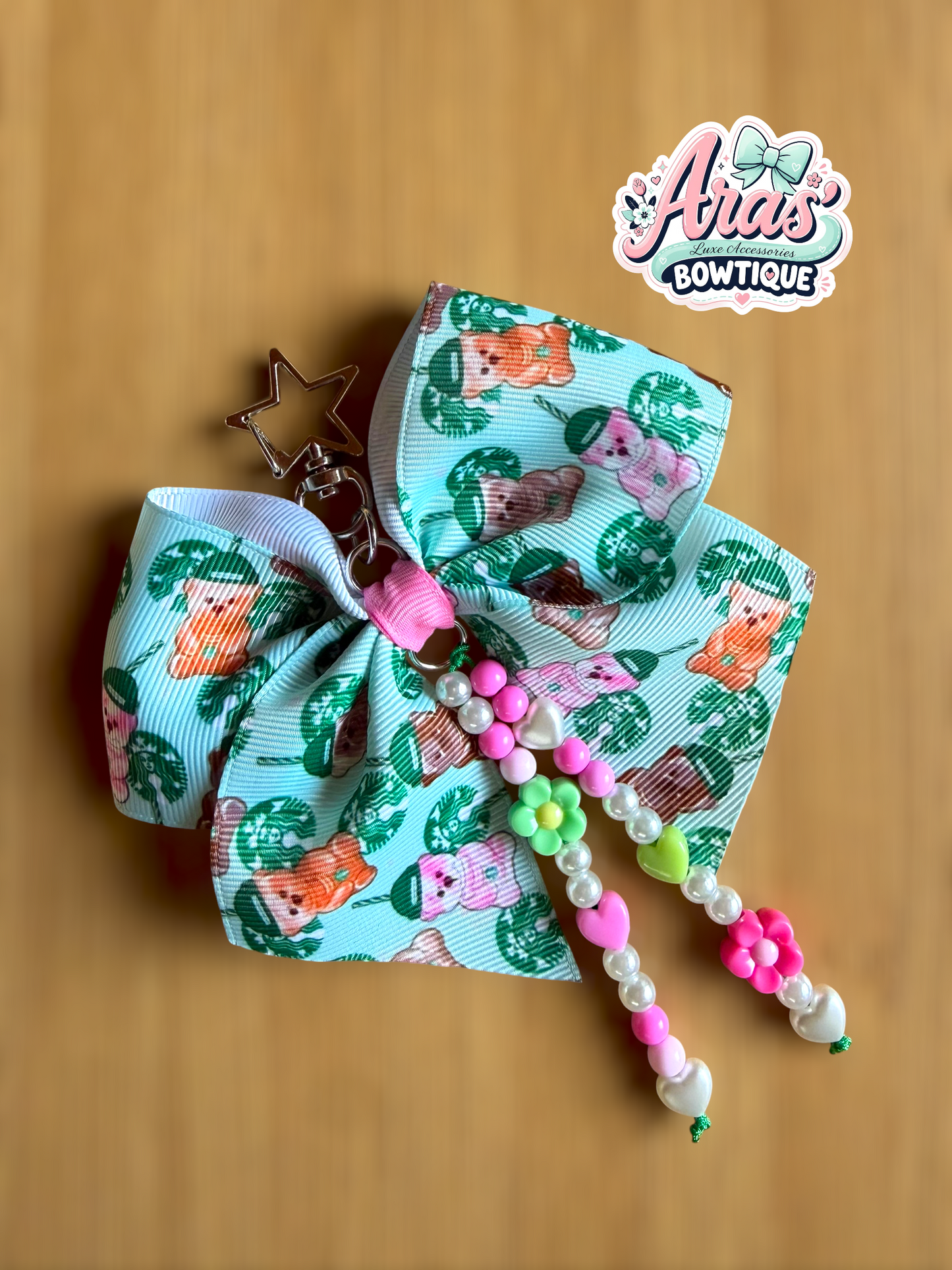 Bear Cup Bag Charm