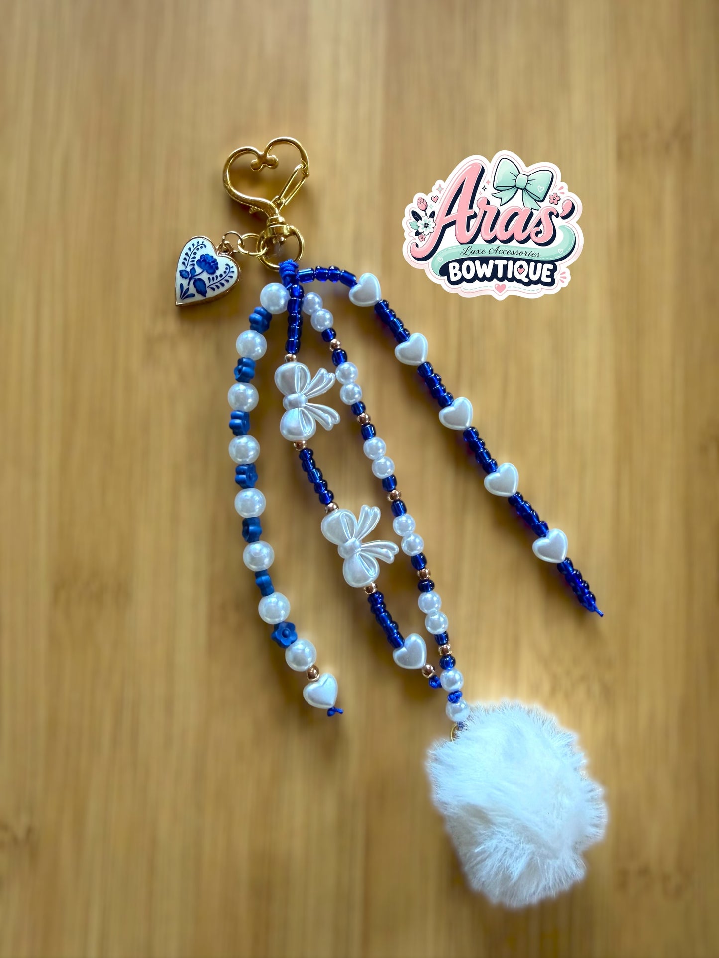 Porcelain Love Bag Charm