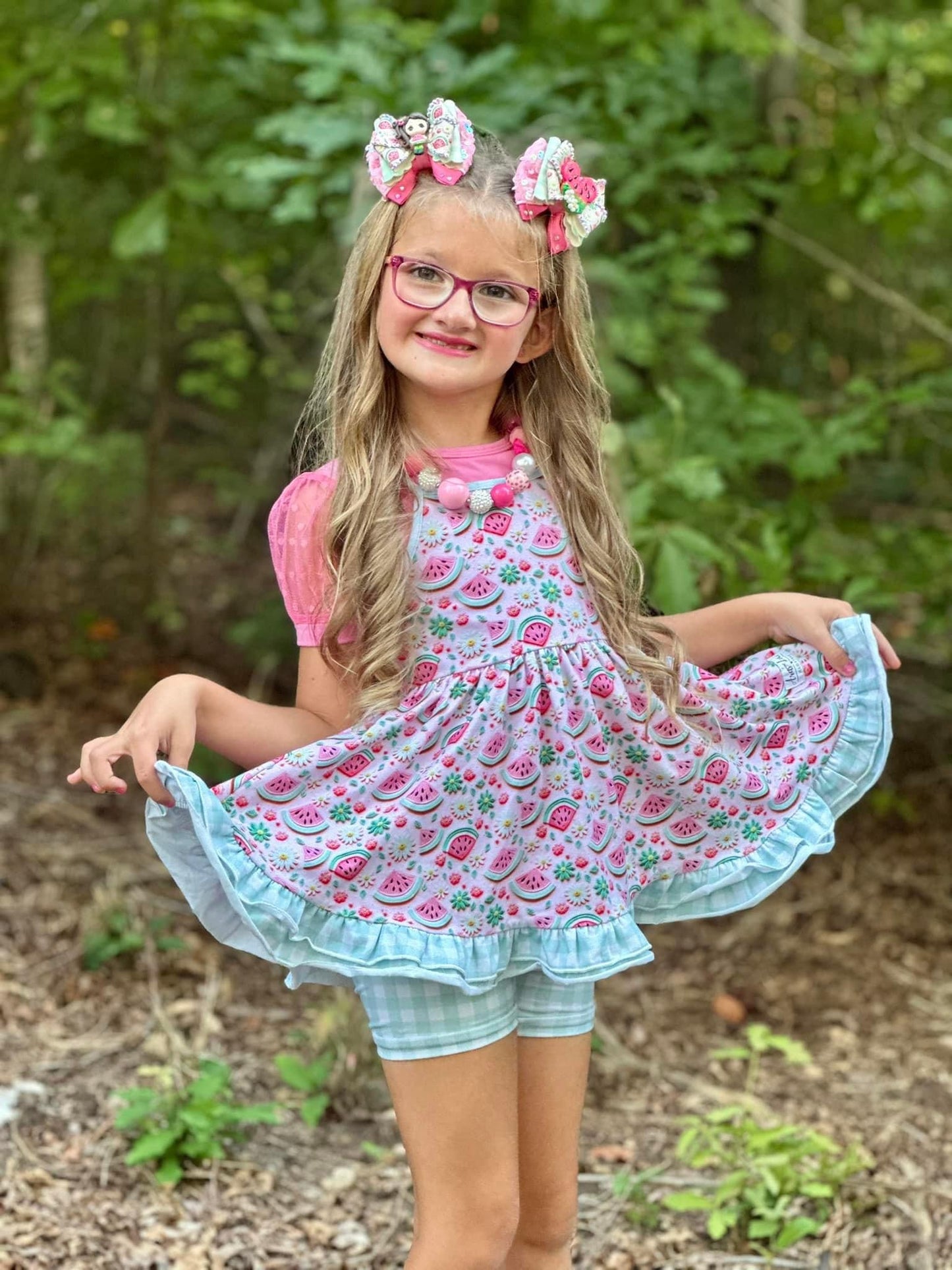 "Melon" Spaghetti Tunic Set