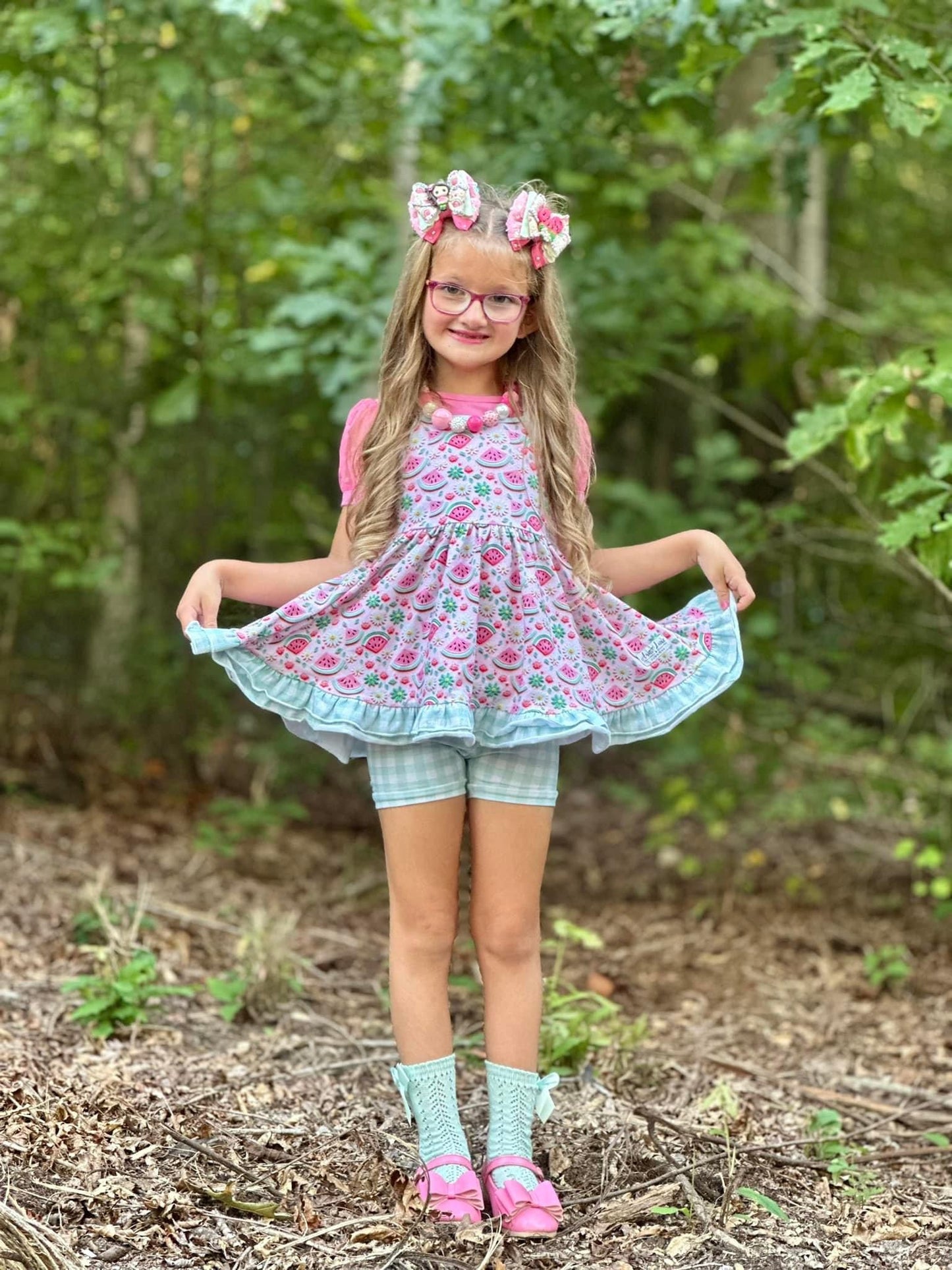 "Melon" Spaghetti Tunic Set