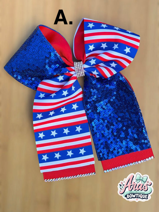 Patriotic Cheer Bow