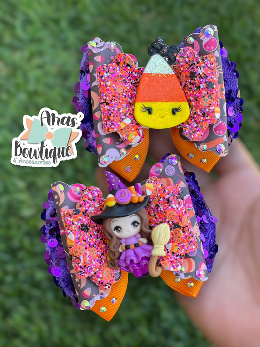 Candy Corn Witch Luxe piggies