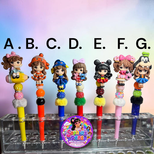 Character Beaded Pens