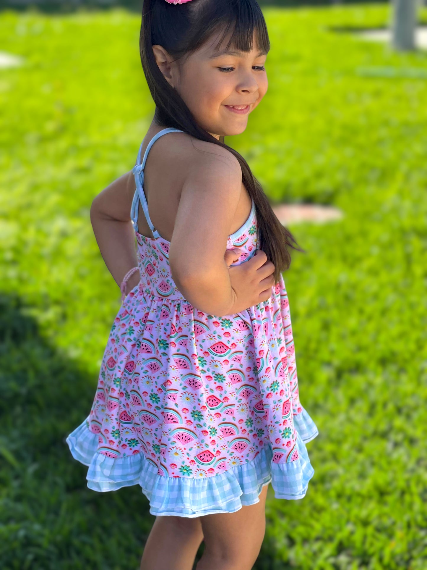 "Melon" Spaghetti Tunic Set