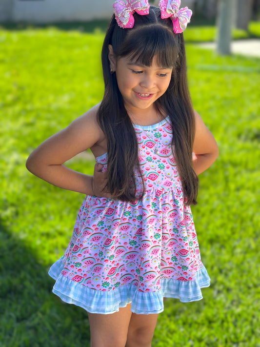 "Melon" Spaghetti Tunic Set