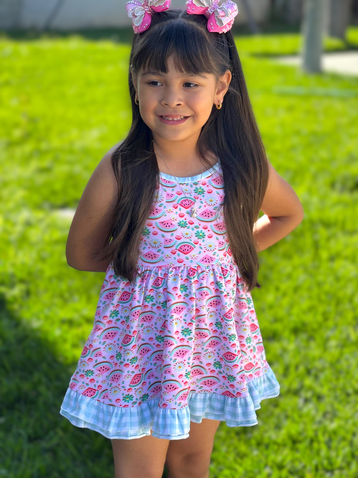 "Melon" Spaghetti Tunic Set