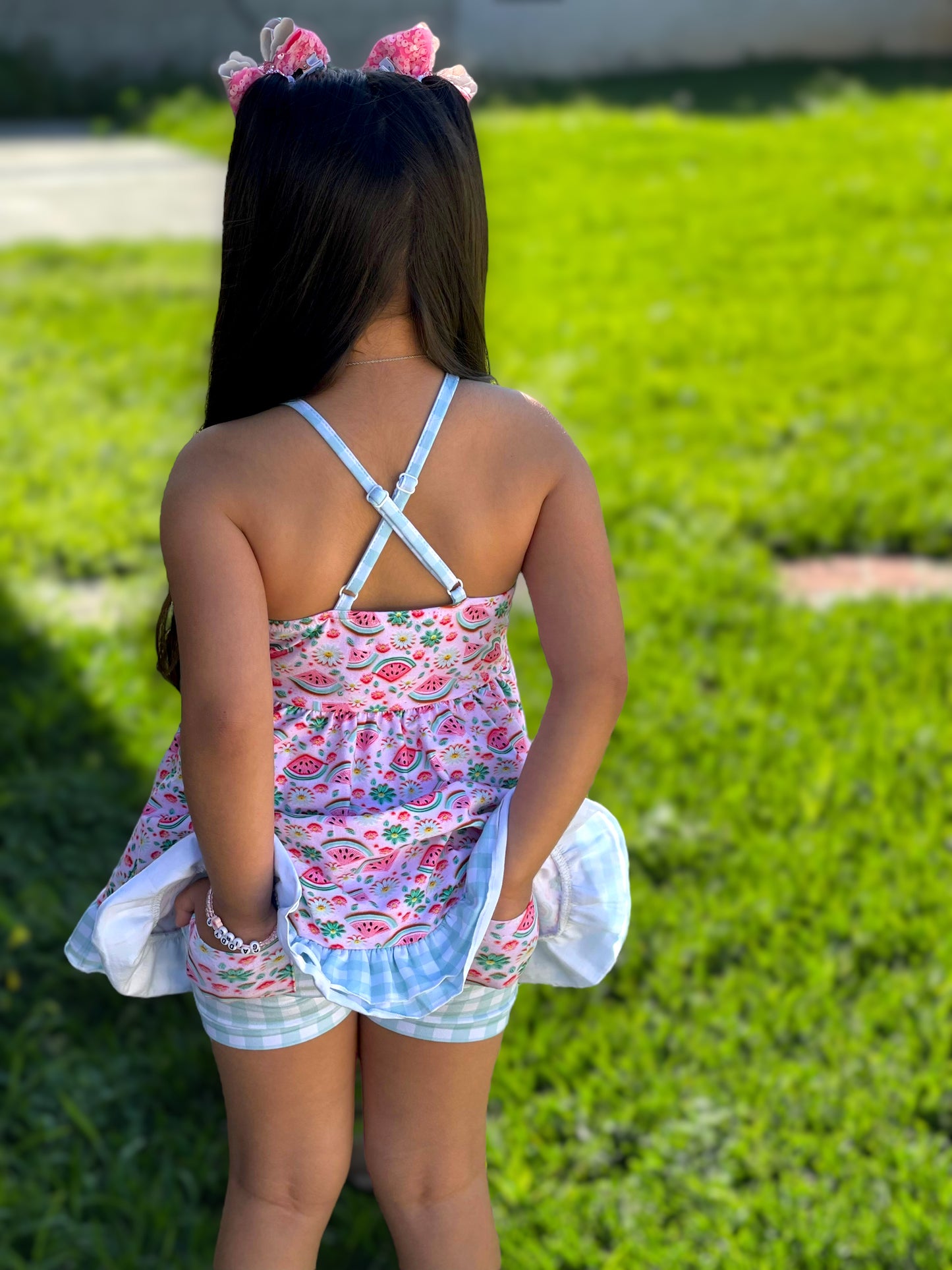 "Melon" Spaghetti Tunic Set