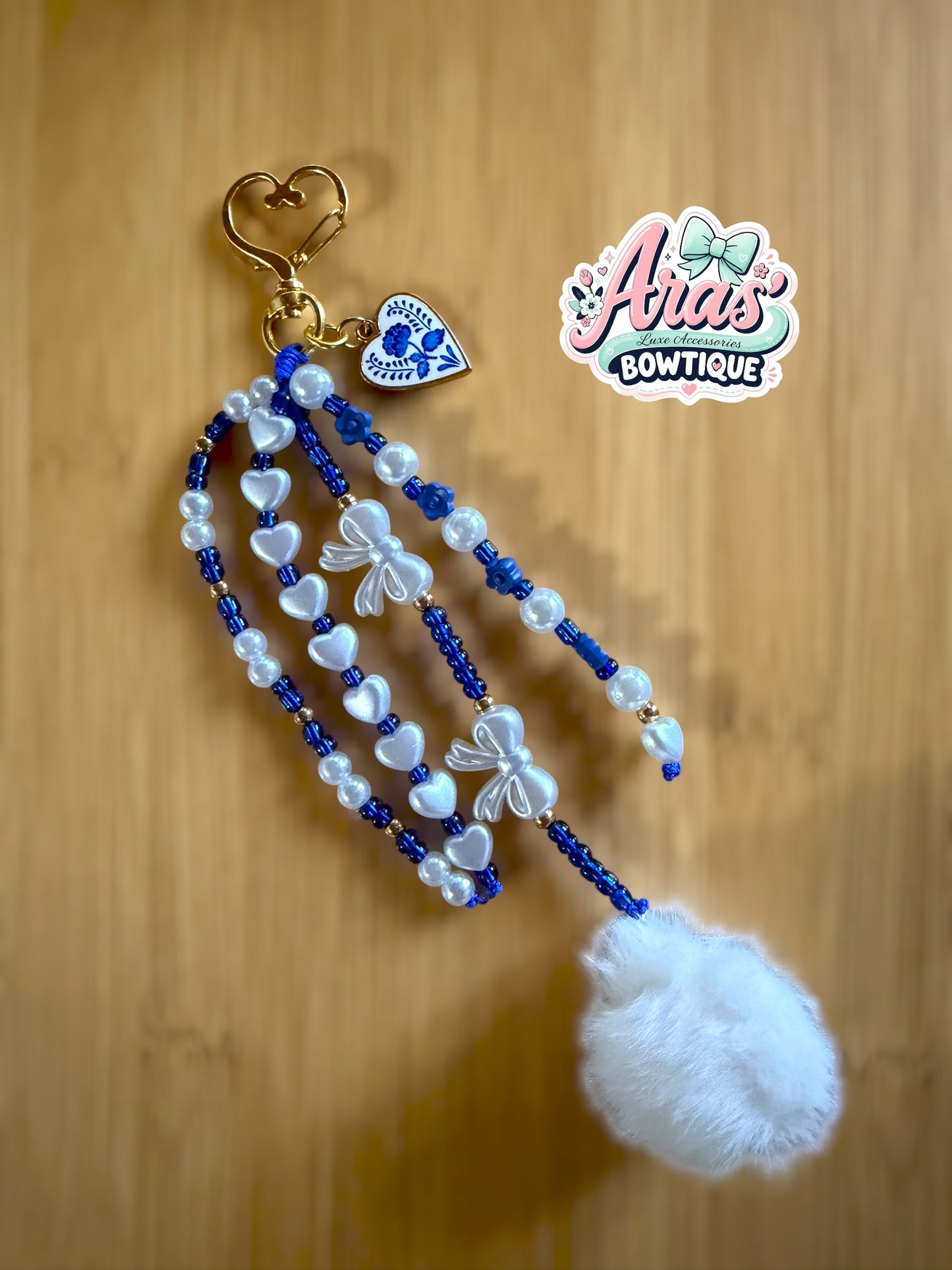Porcelain Love Bag Charm