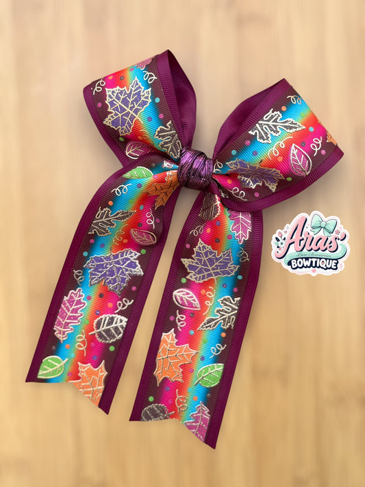 Fall Leaves Bow