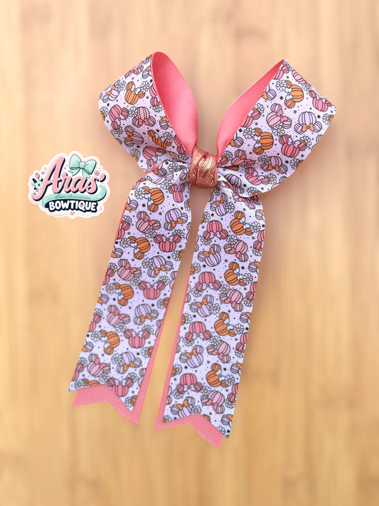 Pumpkin Mouse Fall Bow