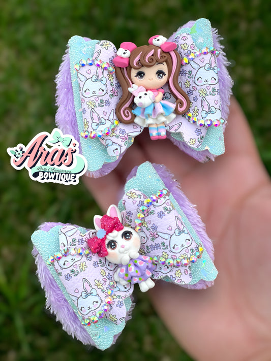 Bunny Girl Luxe Plushy Piggies