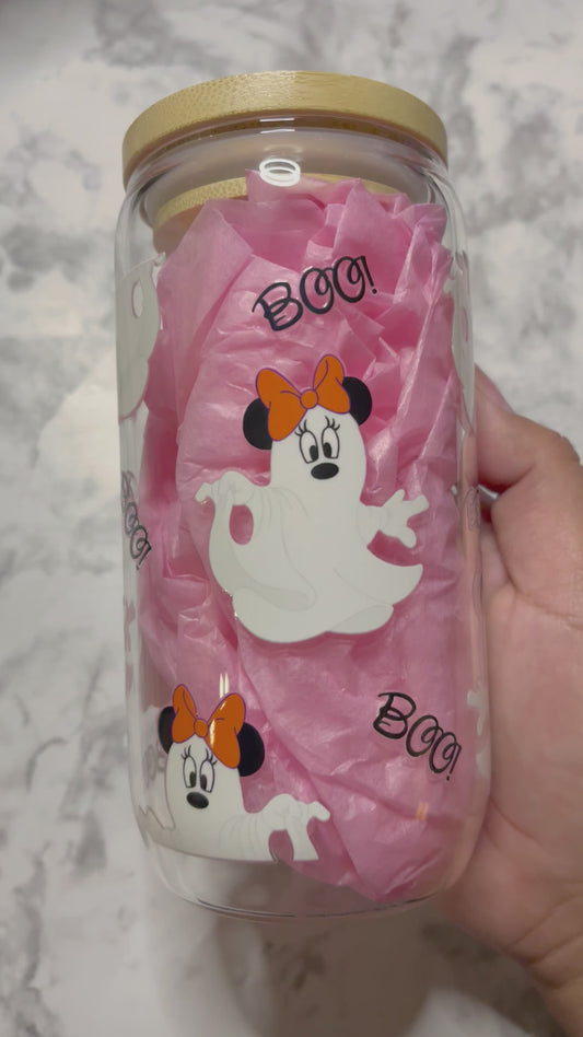 Boo Ghost Glass Cup